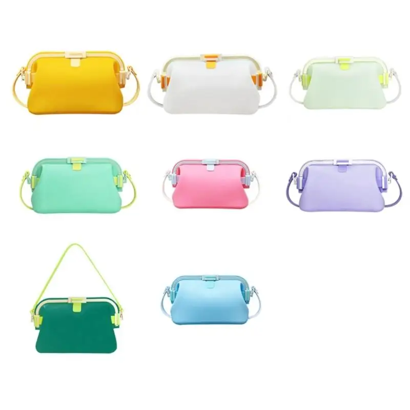 Waterproof Silicone Swimming Storage Bag Foldable Swimming Shoulder Bag For Beach Vacation Gym Workout Outdoor Travel K1YF