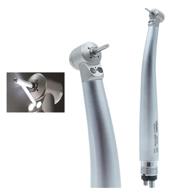 VIMEL Mini Head den tal High Speed Handpiece Double Fiber Optic Air Turbine for Kid Push Button Children Handpiece Factory Price