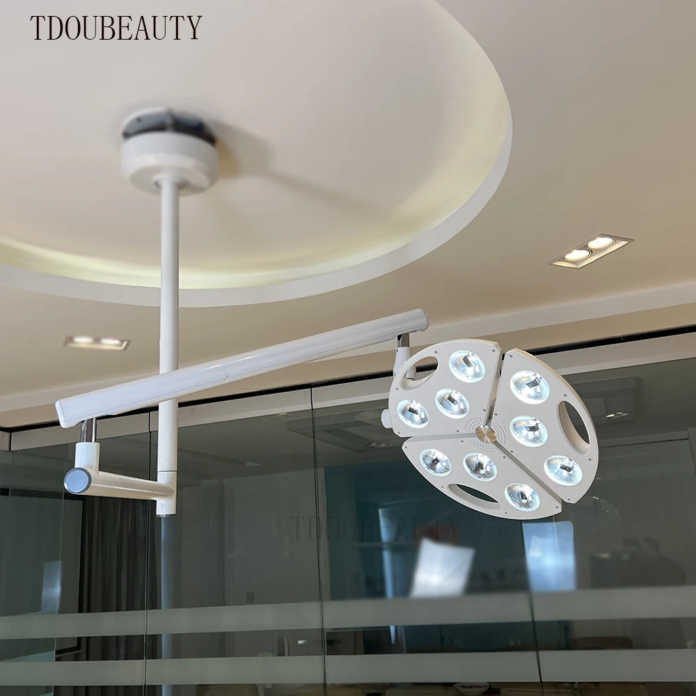 

TDOUBEAUTY 90 Вт светодиодный потолочный хирургический светильник микропластиковая хирургическая лампа медицинская лампа для ветеринарного осмотра и салона красоты
