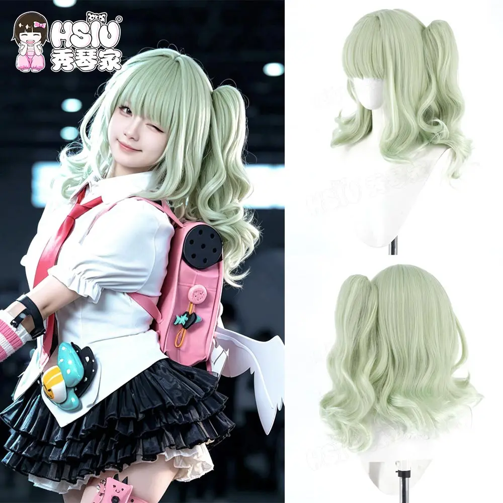 

Chinatsu Remiel Cosplay Wig Fiber Synthetic Wig HSIU 45Cm Light Green Short Wig+Wig Cap Zenless Zone Zero Chinatsu Cosplay Wig