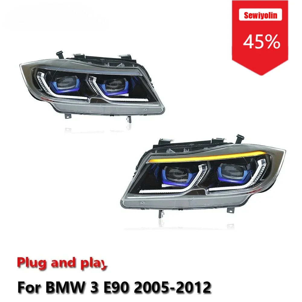 

Sewiyolin Car Accessories Headlights led For BMW 3 E90 2005-2012 Auto DRL Fog Trailer lamps Turning Signal Voiture Plug And Play