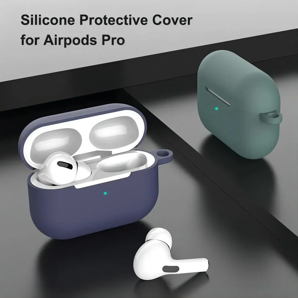

Case For AirPods Pro Cover Earphone Protective Soft TPU Silicone Headphone Cover For Apple AirPods Pro 2019 Cases Capa With Hook