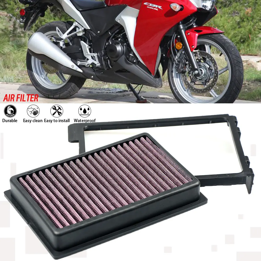 

Engine Air Filter For Honda CBR250 CBR250R ABS CBR 250 CB 300 CB300F CB300 CBR300 CBR300R ABS 2015-2023 2022 2021 2020 2019 2018