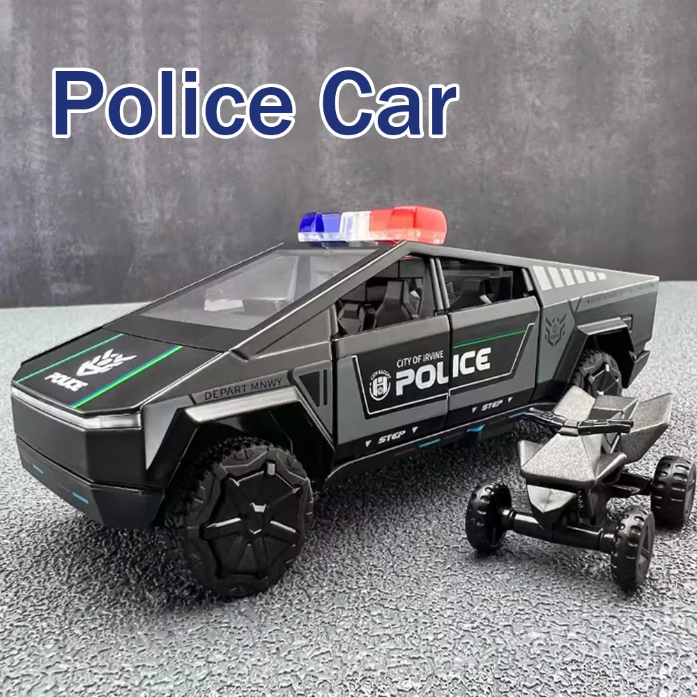 1:32 Legering Diecast Pickup Santana Speelgoed Modellen Auto's Lichte Muziek Miniatuur Politieauto Wiel Trek Voertuigen Kind Volwassen Geschenken