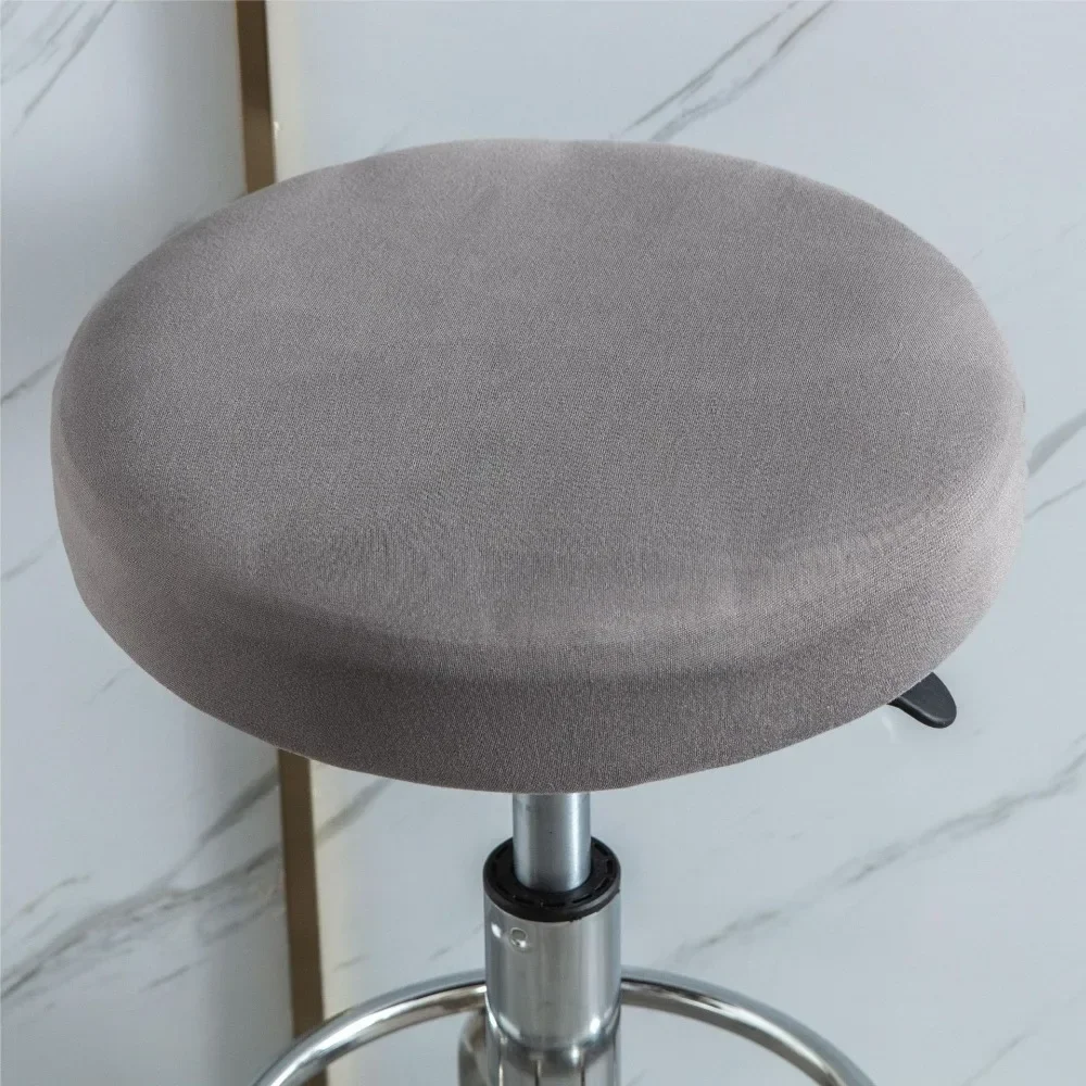 1PC Solid Color Round Fashion Stretch Bar Stool Elastic Bar and Home Decoration Seat Cover Chair Cover Funda Redonda Para Silla