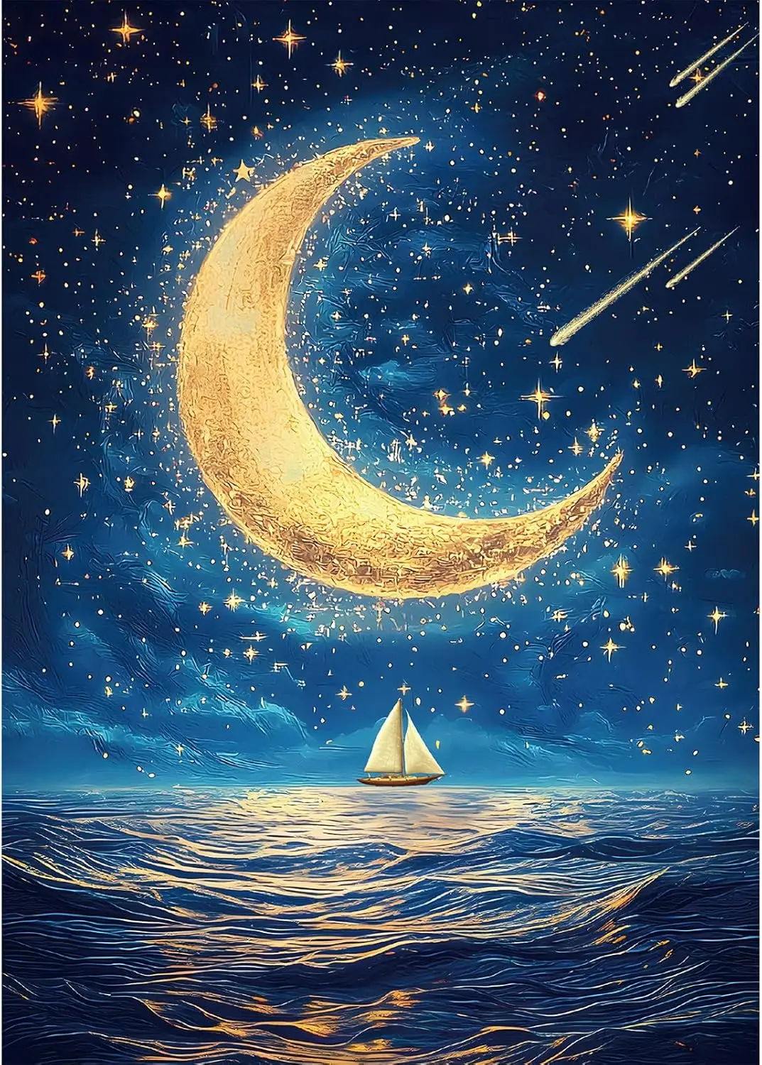 

Starry Night Various-sized Wooden Jigsaw Puzzles , No Dust, Home Decor Birthday Party Gift Toy for Men Women Elders Seniors