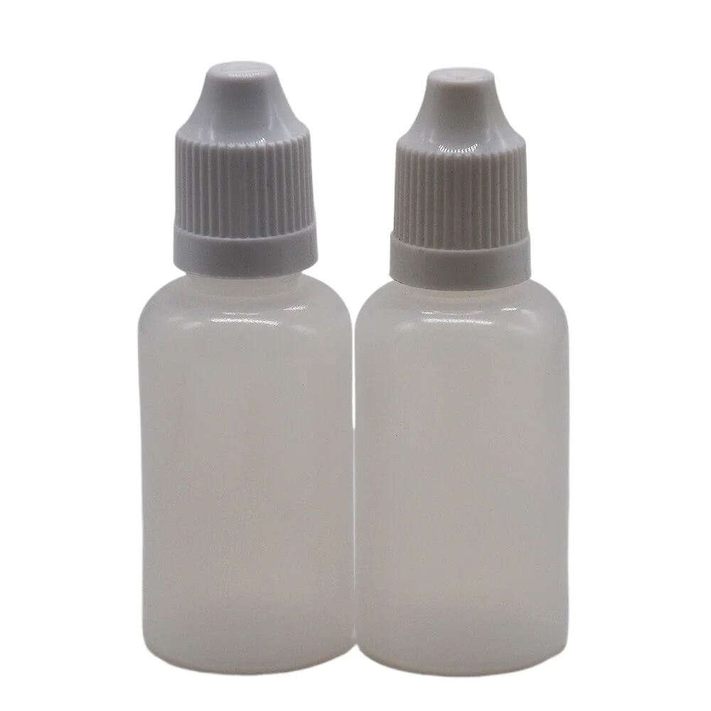 100pcs 30ML(1OZ) Soft Squeeze Bottle,LDPE Plastic Droper Bottle With Nozzle,DYI Painting pigment Container With Childproof Cap