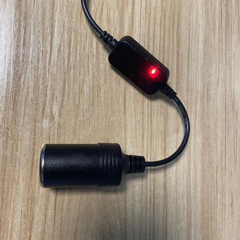 Cable USB USB 5V macho a 12V Cable adaptador enchufe para encendedor cigarrillos coche