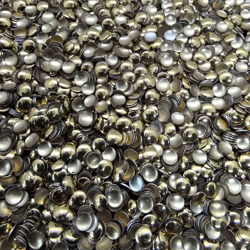 Round Metal Studs 4MM Flatback Hot-Fix Metal AA Nailhead 144Pieces/Lot Glue On Nail Accessories Glitter Decoration