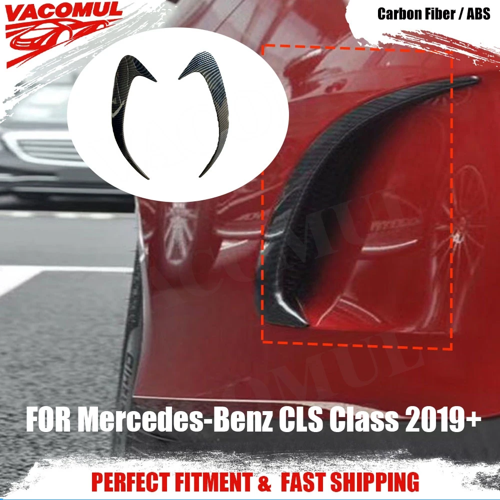 

VACOMUL для Mercedes-Benz CLS Class CLS300 CLS350 CLS450 седан 2019 + задний бампер из углеродного волокна, накладки на вентиляционное отверстие
