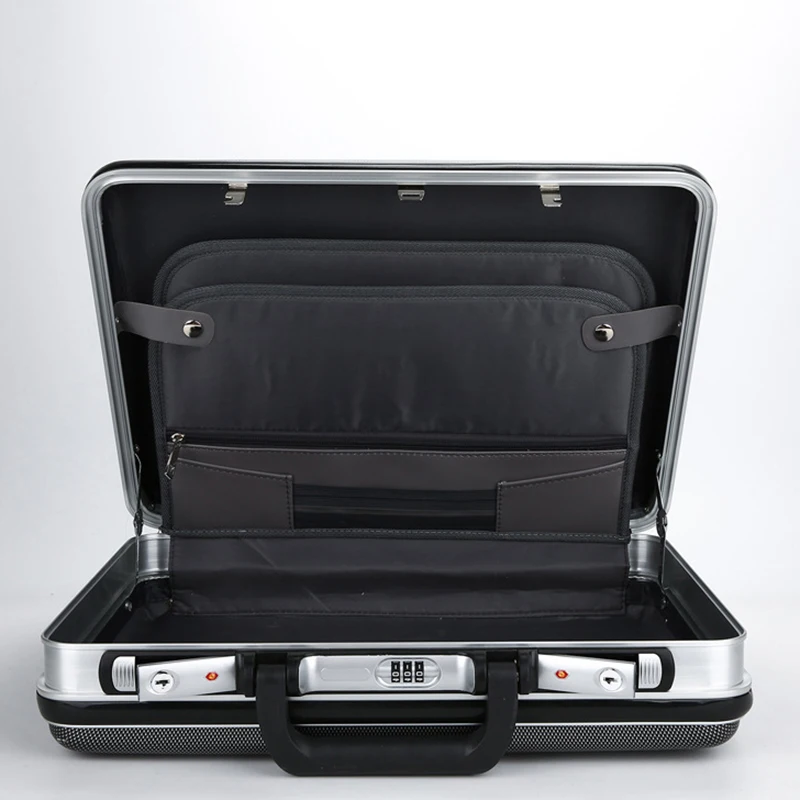Imagem -04 - Abs Caixa de Código Portátil de Negócios Liga Alumínio Maleta Ferramentas e Instrumentos Case Pacote Informações Toolox Viagem Bolsa Embarque