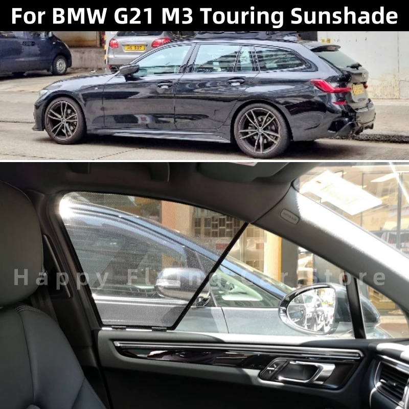 

Подходит для BMW 3 SERIES Touring G21 M3 2019-2025, солнцезащитная шторка на окно автомобиля, перегородка от солнца передней и боковой двери, сетчатая штора