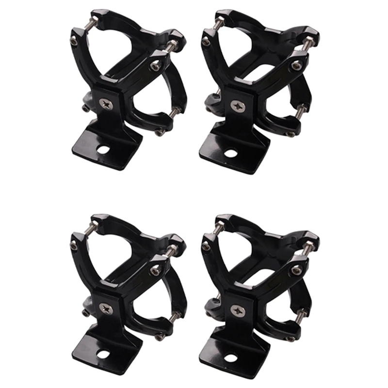 Adjustable LED Work Light Bracket For 2-3 Inch Tube Bumper Bar Tube Roll And Cage X-Clamp Light Mount Clamp - 4 Pieces