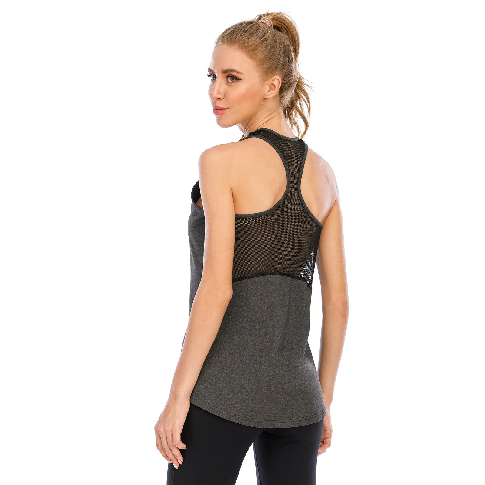 Women Gym Shirt Quick Dry Sports Shirts Cross Back Gym Top Women's Fitness Shirt Sleeveless Sports Top Yoga Vest Yoga Shirt