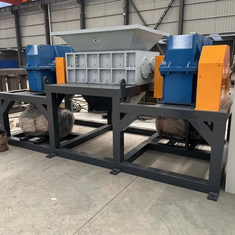Customized Dual Shaft Core Motor Electronic Waste Shredder Small Double Wood Tire Carton Laptop Plastic Crushing Machines