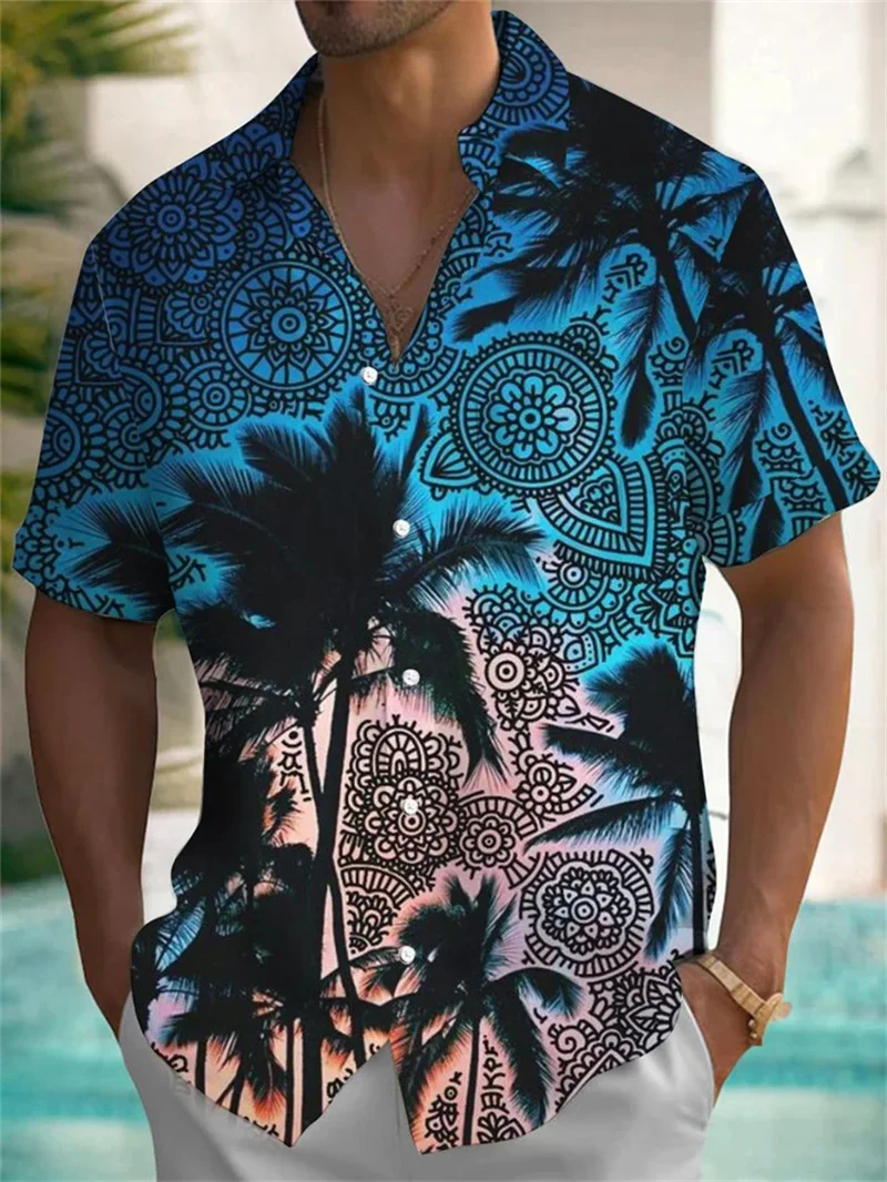 

New Hawaiian Shirt Beach Summer Custom Hawaiian Shirt 3D Printed Men's Shirt Hip Hop Shirt