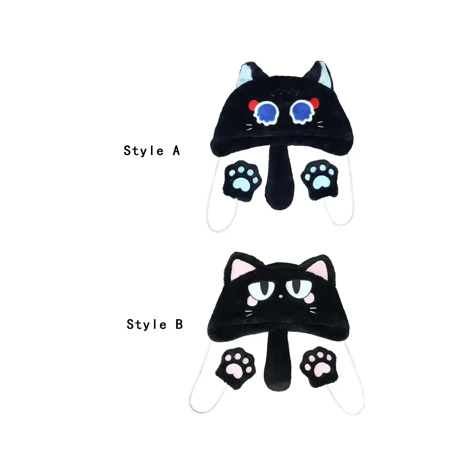 Anime Cosplay Hat Cute Cat Ears Hat Funny Lady Ear Protection Cap Headwear for