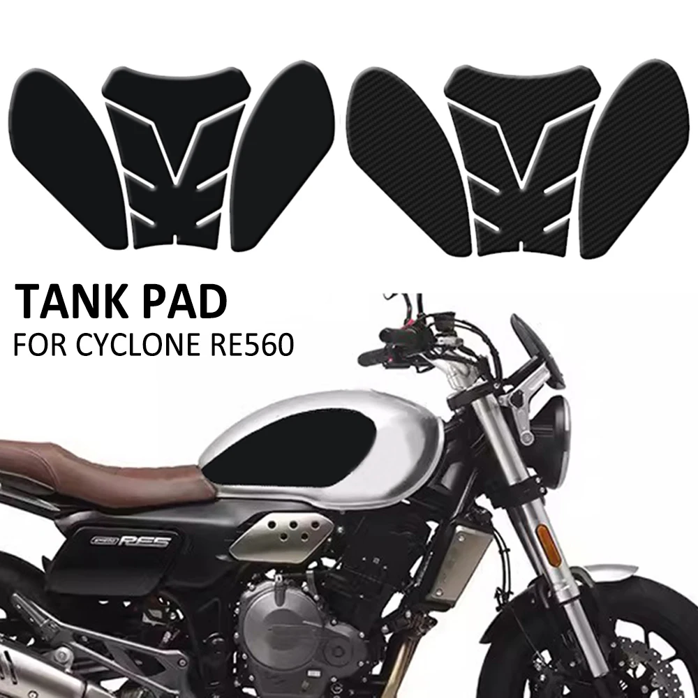 NEW Motorcycle Anti Slip Fuel Oil Tank Pad Side Knee Grip Decal Protector Sticker Pads For Cyclone RE560 RE 560