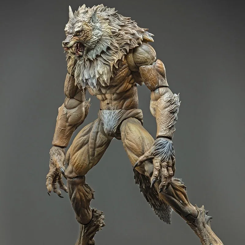 20.5cm Werewolf William Anime Figure PVC Statue Model Decoration Handmade Wolf Desktop Collection Room Ornaments Halloween Gifts