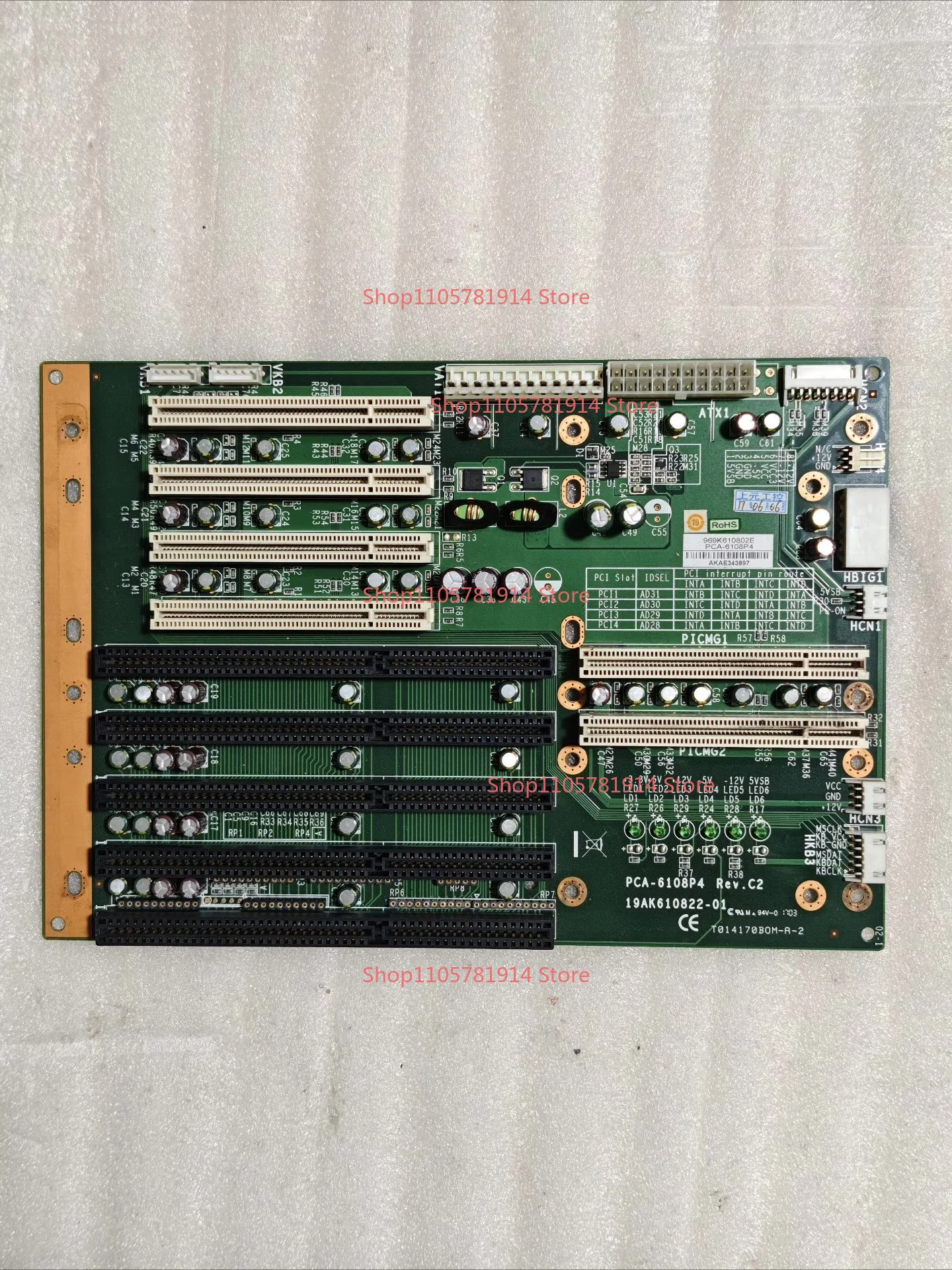 For Advantech PCA-6108P4 Industrial Computer Baseplate, PCA-6108P4 REV: C