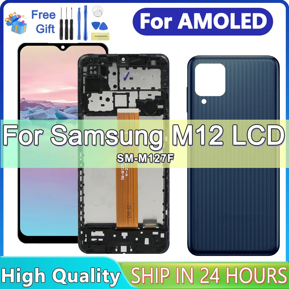 

6.5'' For Samsung M12 M127 LCD Display With Touch Screen Digitizer Replacement For SM-M127F/DSN Display Accessory