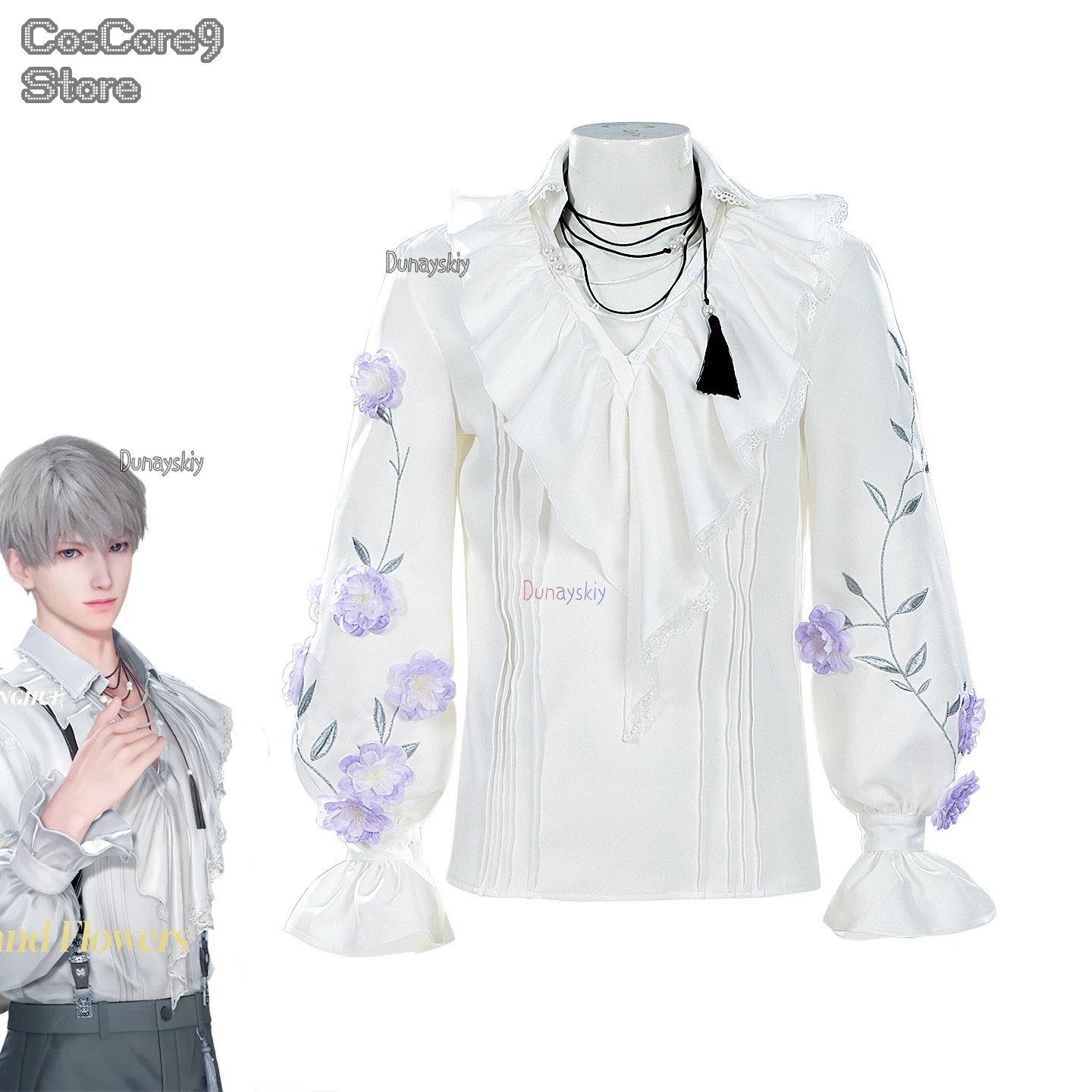 

Game Love And Deepspace Men Handsome Shirt Role Zayne Rafayel Shen Xinghui Cosplay 코스프레 Play Clothing Halloween Casual Suit