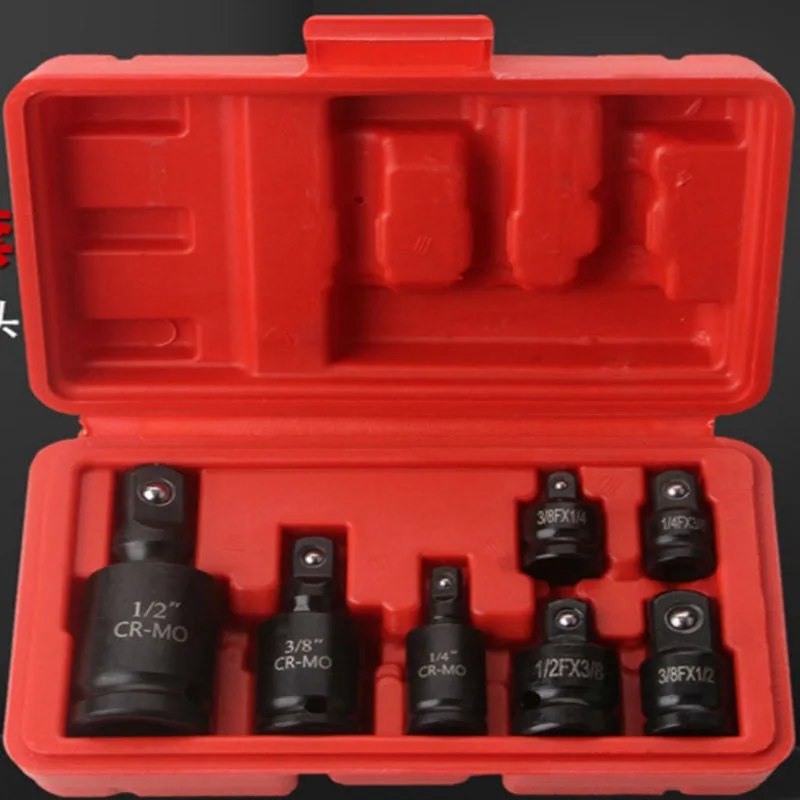 10Pcs/Set Socket Sleeve Convertor Adaptor Reducer Ratchet Wrench Drive Car Bicycle Repair Tools 1/2 3/8 1/4 Cr-MO
