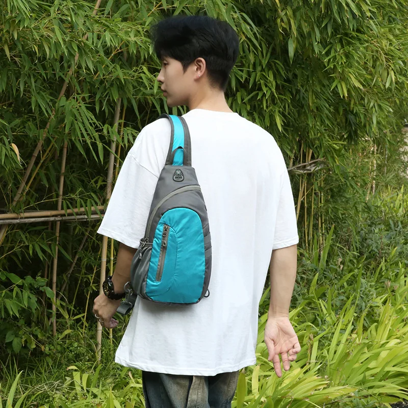 

Водонепроницаемая мужская и женская многофункциональная сумка через плечо большой вместимости из ткани Оксфорд для велоспорта и бега на одно плечо