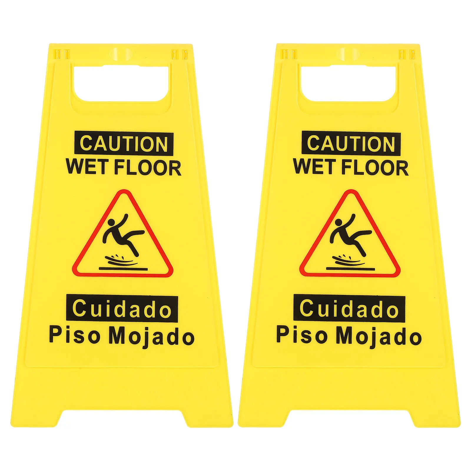 sign-safety-warning-halloween-christmas-double-sided-floor-sign-safety-officer-shop-manager-clean-company-office-manager-2pcs