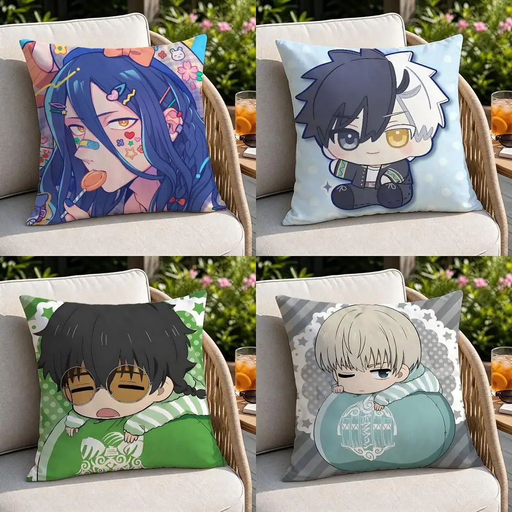 Anime-WIND BREAKERS Cushion Cover Soft Square Throw Pillow Covers Set for Sofa Bedroom Car Home Decoration