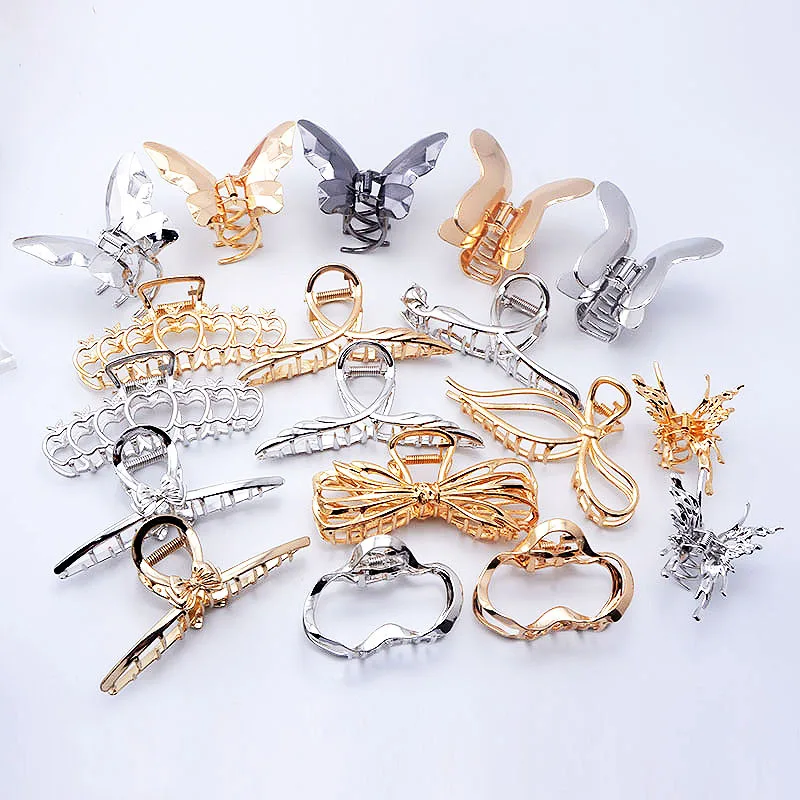 2023 Selling Multiple Styles Fashion Alloy Geometric Large Exquisite Hairpin Barrettes for Women Girl Accessories Headwear