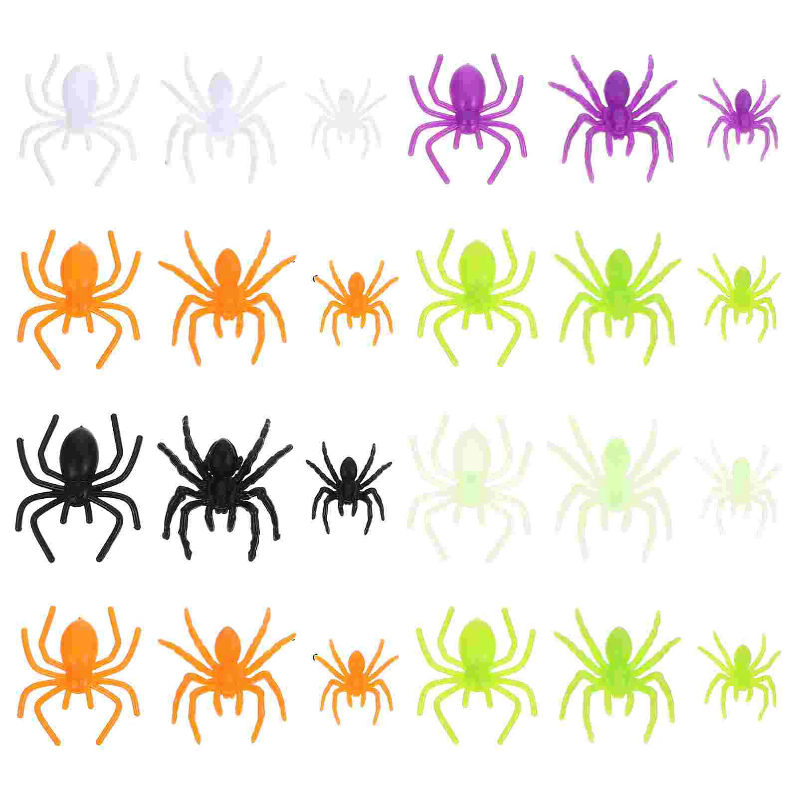 

200 Pcs Plastic Mini Spider Halloween Cake Decorations Fake Spiders Small Toys Prank Props Child