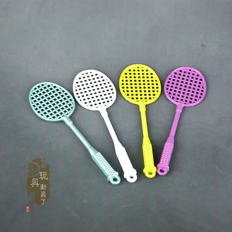 1/12 scale  female male dolls accessories Miniature model badminton racket fit 6'' action figure body model