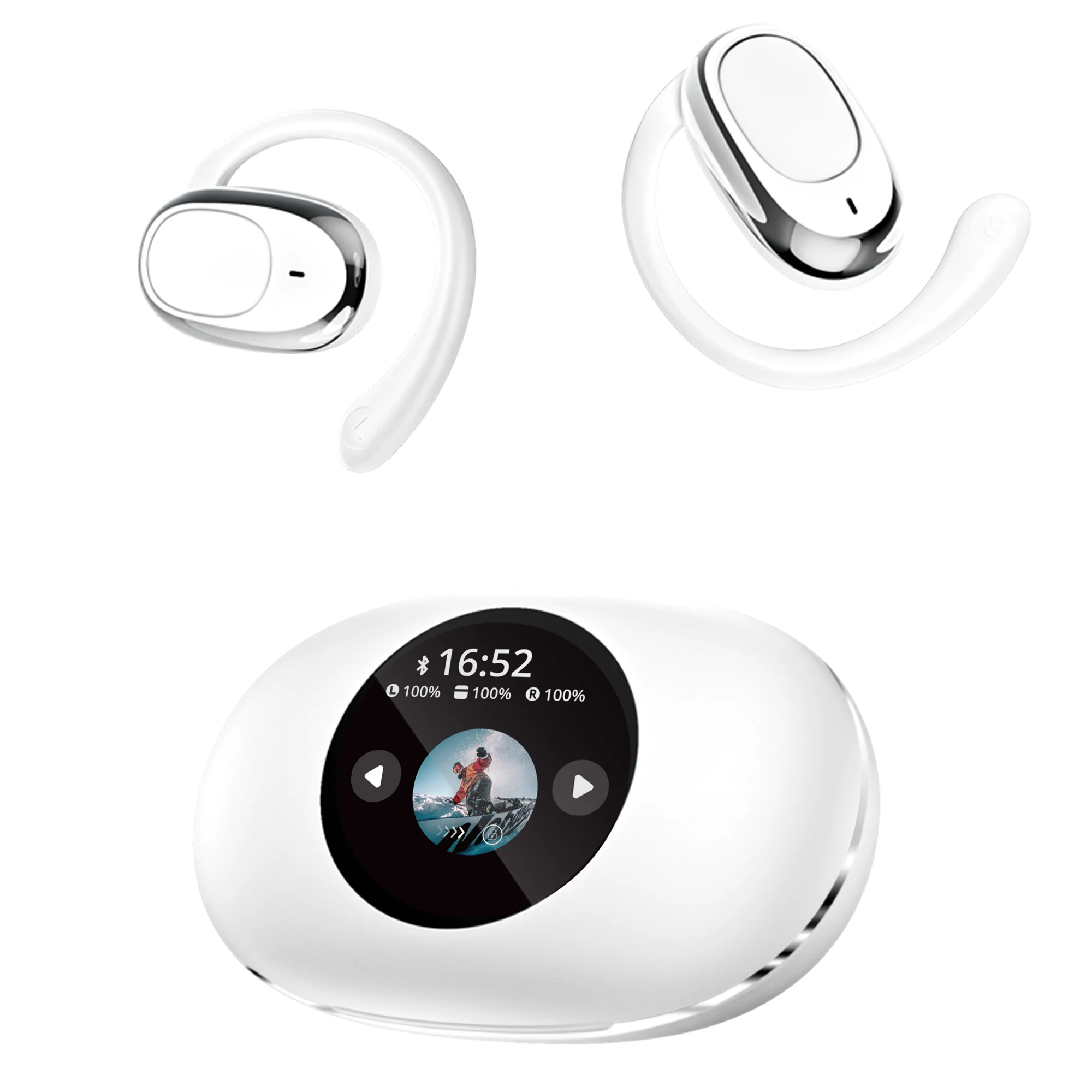

YX39 Bluetooth 5.4,Digital Power Display, Type-C Fast Charge, Waterproof, Comfort Fit Wireless Open Ear Headphones