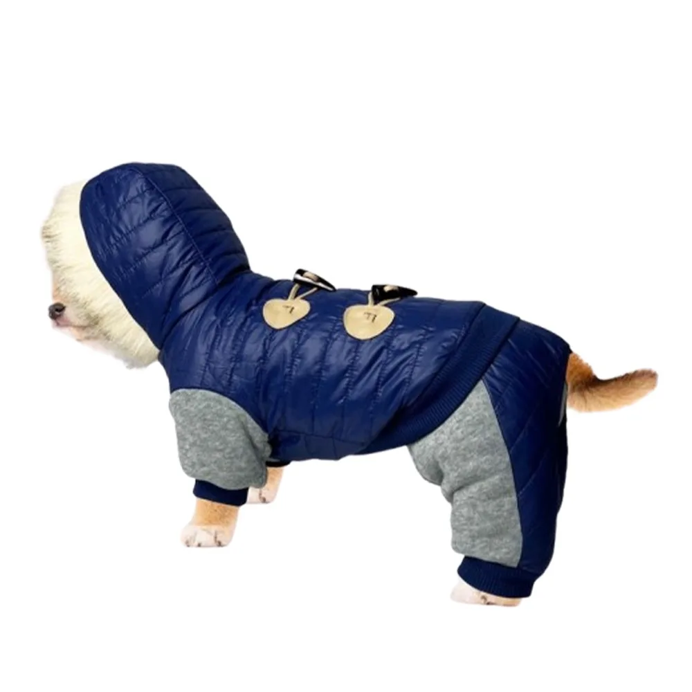 

Dog Jumpsuit Waterproof Dog Jacket Warm Windproof Pet Cotton Coat Thickened Four Legged Dog Clothing Daily Walk