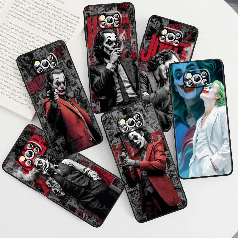 

J-Joker Art Creative Cool For Xiaomi Mi Poco F3 F4 F5 F6 X3 X4 X5 X6 X7 M3 M4 M5s M5 M6 GT Pro 5G Black Cover Phone Case