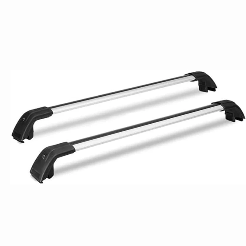 2PCS Crossbar Cross Bars Fits for Lexus LX600 J310 2024 Luggage Carrier Roof Rack Rail Carrier Lockable (Black with Silver)