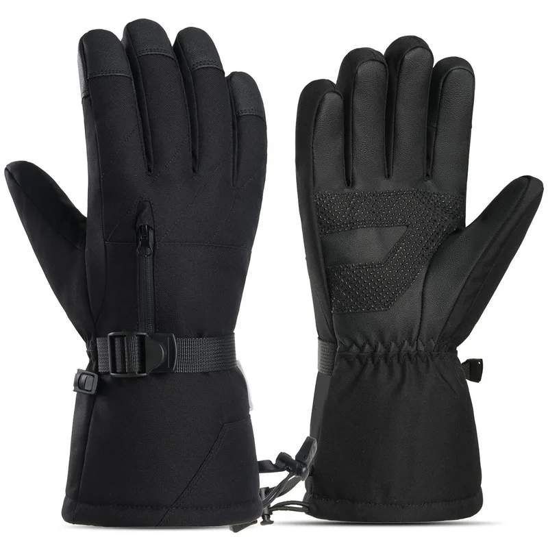 Winter ski gloves for men, waterproof, cold-resistant, thickened for warmth, suitable for outdoor cycling, mountaineering, hikin