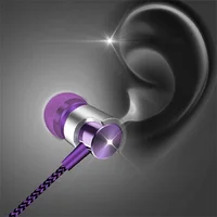 Écouteurs intra-auriculaires filaires avec suppression du bruit, design ergonomique, stéréo, écouteurs de musique de sport pour recharge de téléphone portable 3