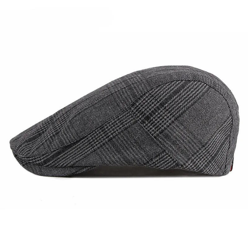 Wiosna lato nowy dla mężczyzn Beret moda naprzód czapka kobiety literatura brytyjska kapelusz męski Trend Sunhat płasko zakończony Solid Unisex D48