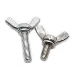 M3 M4 M5 M6 M8 M10 DIN316 304 Stainless Steel / Carbon Steel Hand Tighten Adjust Bolt Butterfly Wing Head Thumb Screw