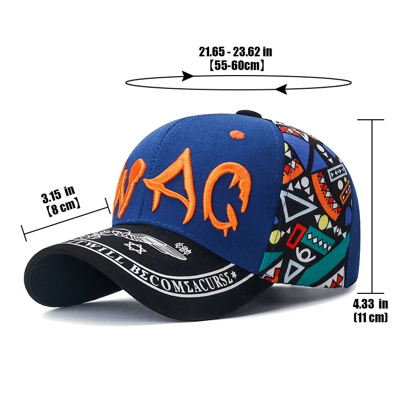 New Casual Fashion Letter Embroidery Printing Baseball Cap Outdoor Sunscreen Sunshade Hat