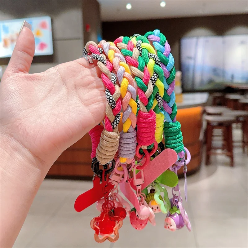 Mobile Phone Fruit Lanyard Hanging Decoration Can Be Carried Twist Rope Anti-loss Pendant Fashion Strong Wrist Short Straps