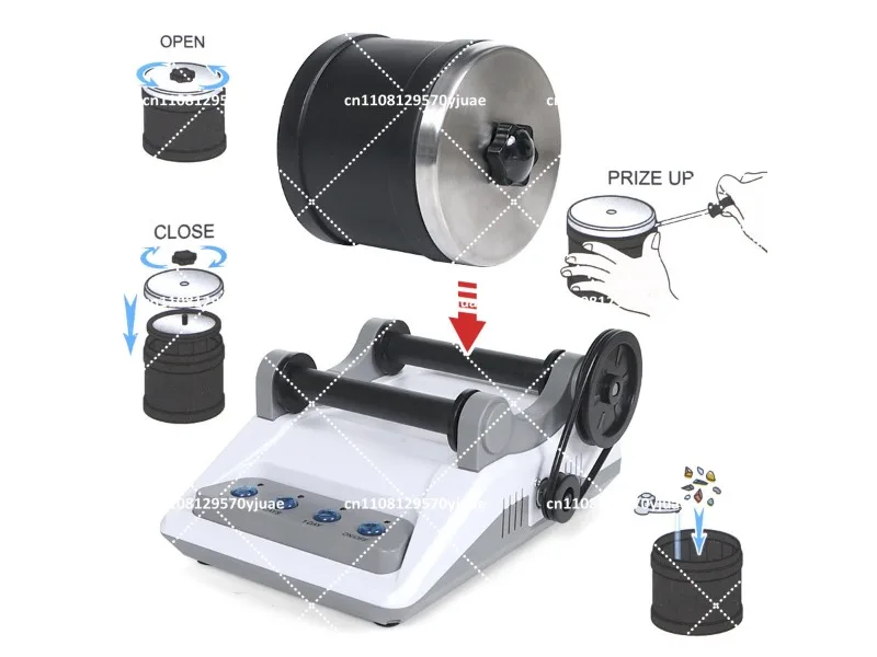 Professional Rock Grinder Kit Rock Polisher DIY Gemstone Polishing Machine Electronic Tumbler Kit - view 3