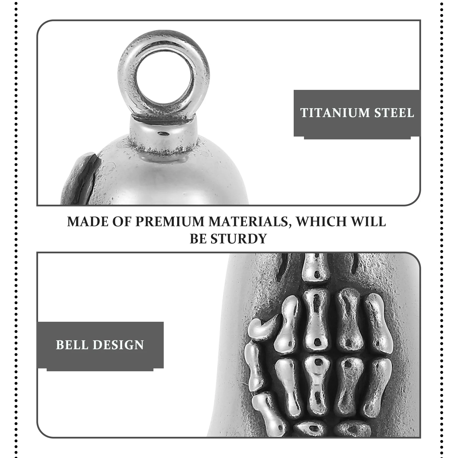 

Exquisite Small Bell Pendant Vintage Design Sturdy Non-Rust Bell for Jewelry Making Necklace Craft DIY Decoration Gift Idea