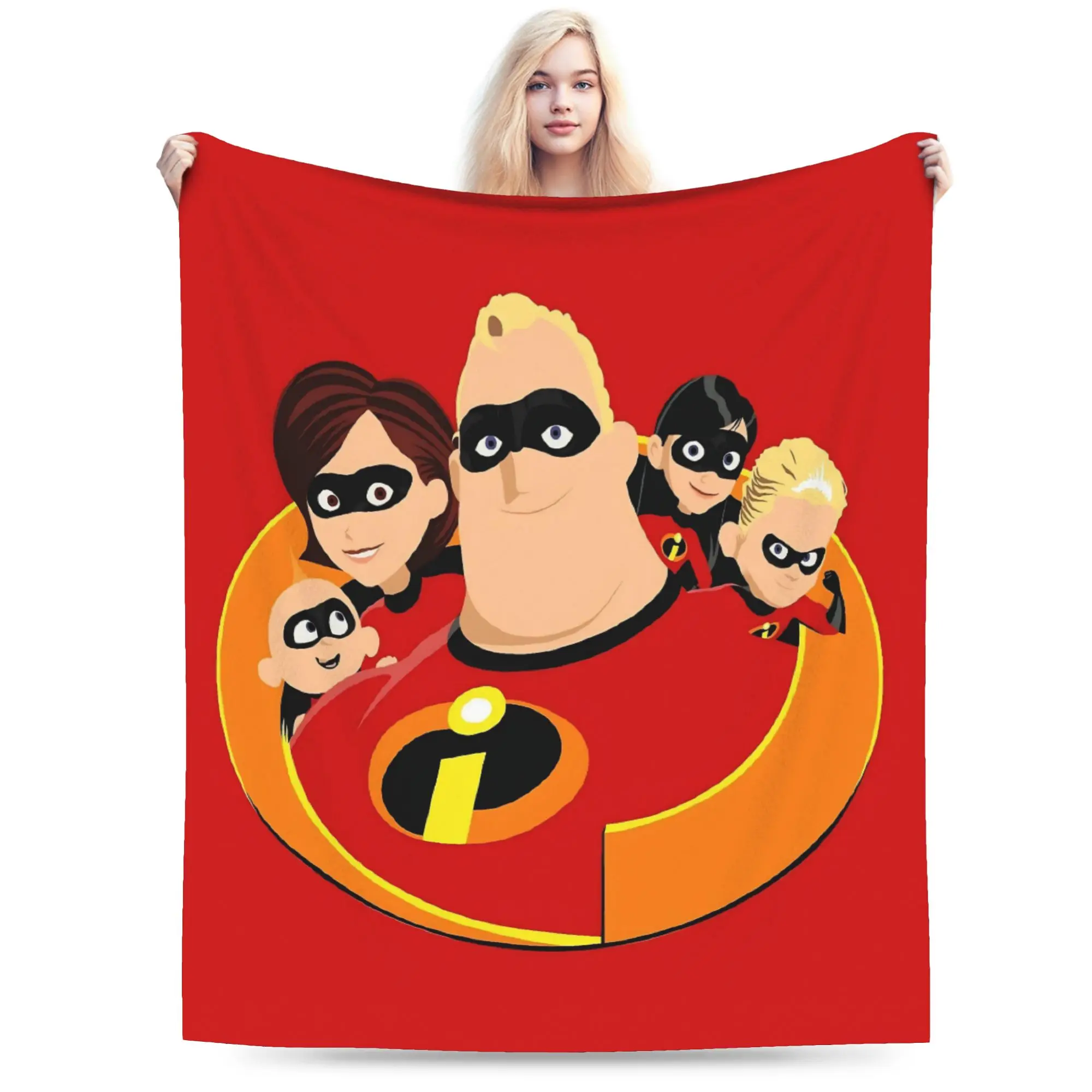 

The Incredibles Flannel Blanket Winter Warm Soft Throw Blanket for Kids Adult Outdoor Comfortable Bedspread Sofa Bed Cover
