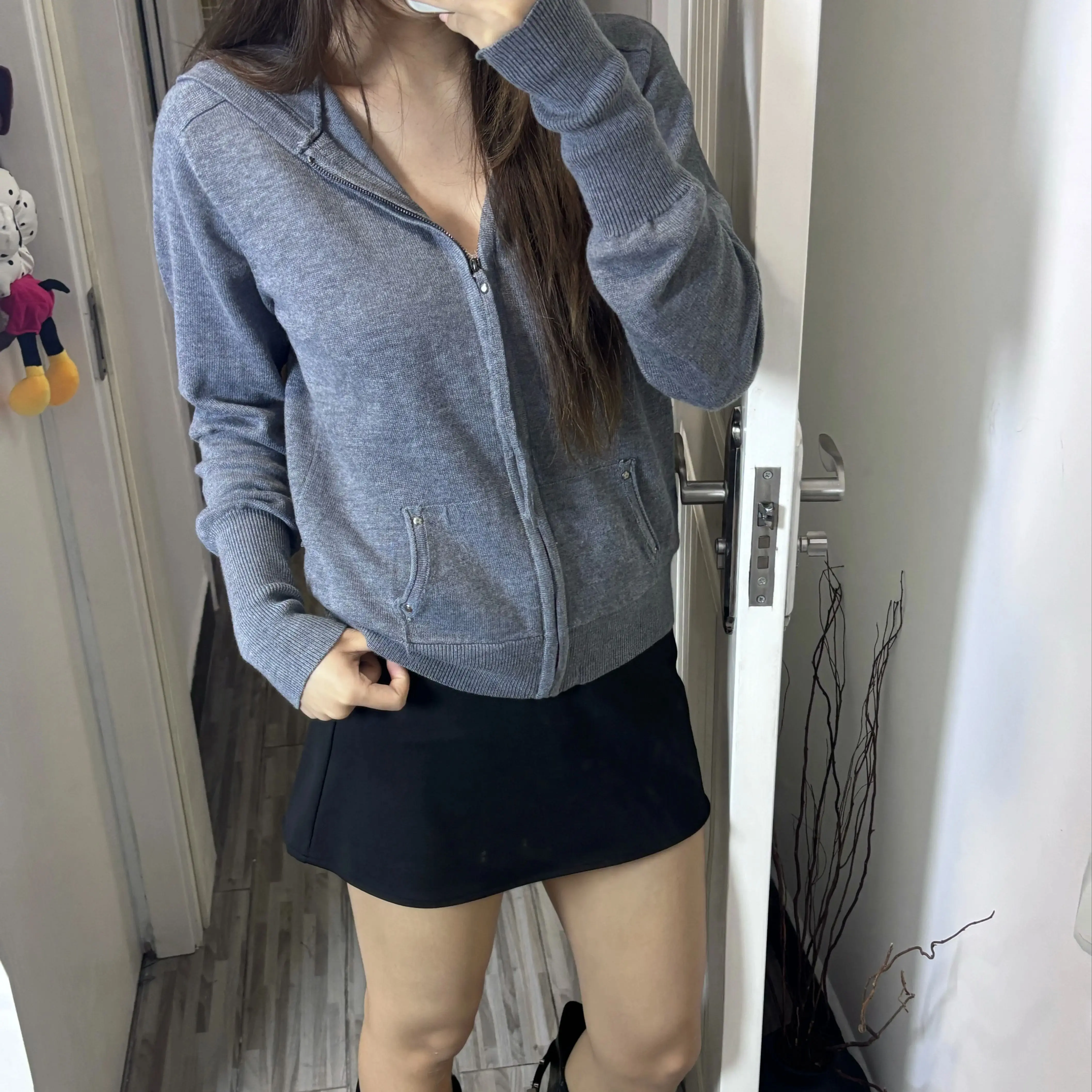 탱크 후디 세트 캐주얼 니트 가디건 가을 따뜻한 코트 세트 스웨터 섹시한 힙업 쇼츠 스커트 스커트-팬츠 세트