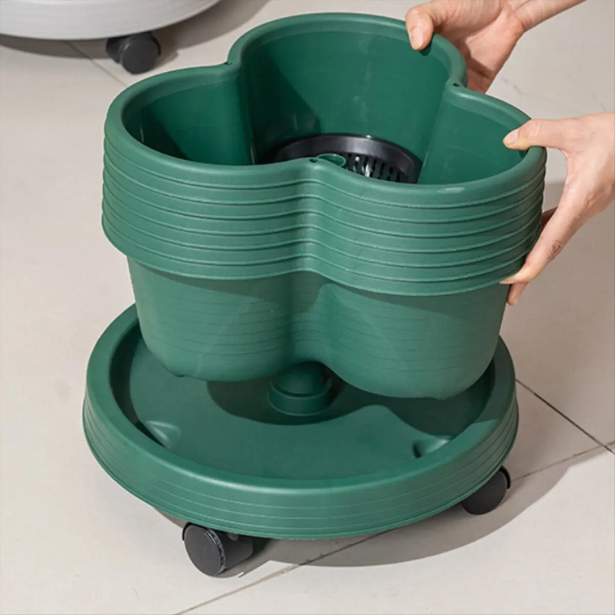 aa49-vertical-gardening-stackable-flower-pots-for-strawberries-flowers-vegetablethree-dimensional-flower-pots-5pcs-green
