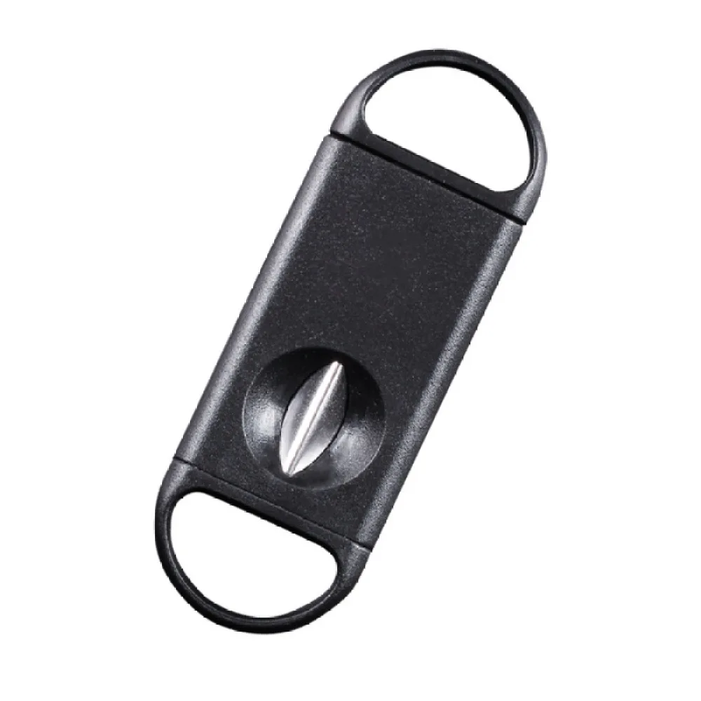 DEJAYA Portable Stainless Steel V-Shaped Cigarro Hole Opener Cigar Cutter Smoking Accessories