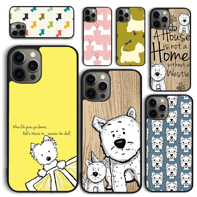Чехол для телефона Whippet Mum Westie Highland Terrier Dog для iPhone 16, 15, 14, 12, 13, mini PLUS X XS XR 11 PRO MAX Fundas Shell